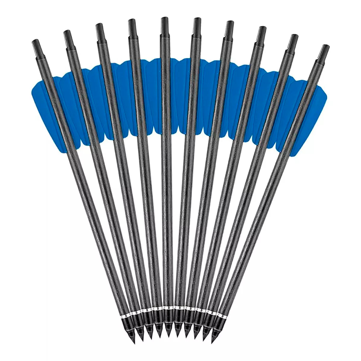 Carbon Bolt 180 Mm Black / 7.5 - W/2 Blue Vanes - 10uni