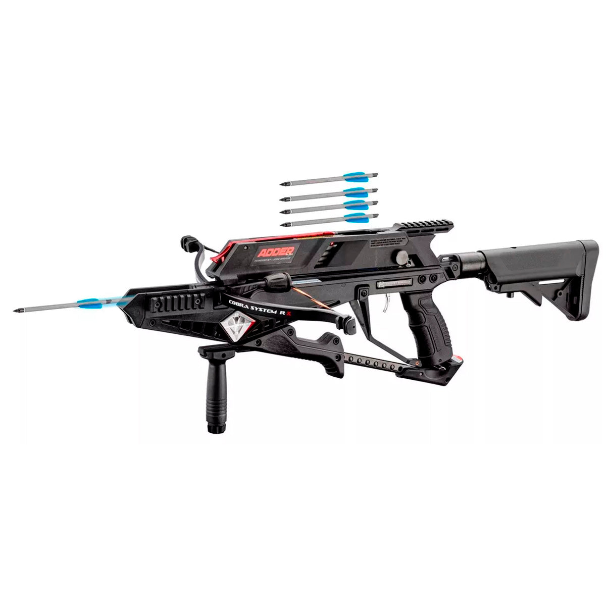 Carbon Bolt 180 Mm Black / 7.5 - W/2 Blue Vanes - 10uni