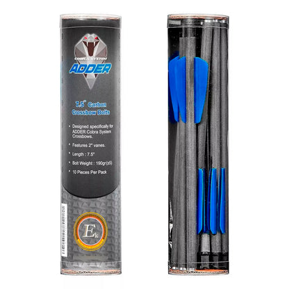 Carbon Bolt 180 Mm Black / 7.5 - W/2 Blue Vanes - 10uni